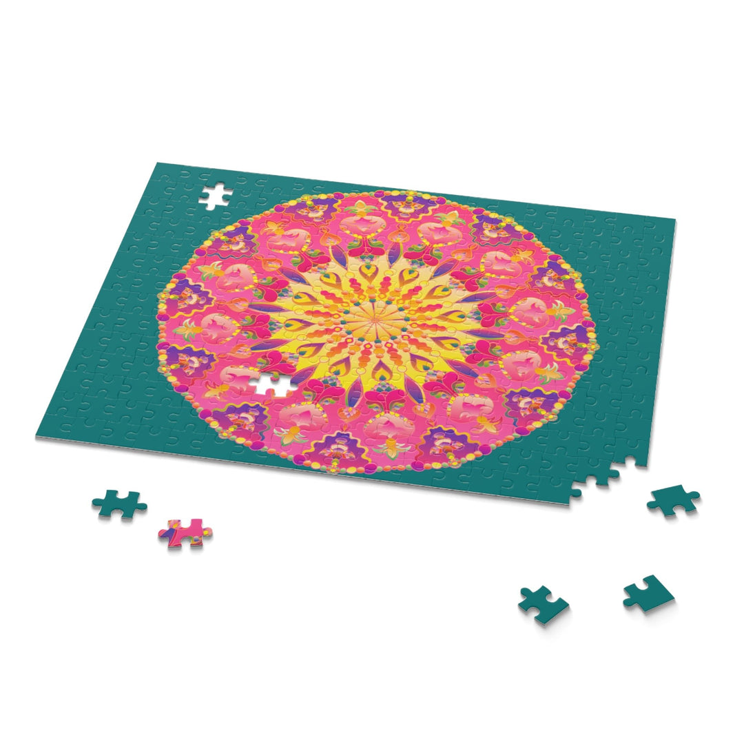 Mandala Art Puzzle: 252/500 Pieces, Hand - Drawn Puzzle - Blululi