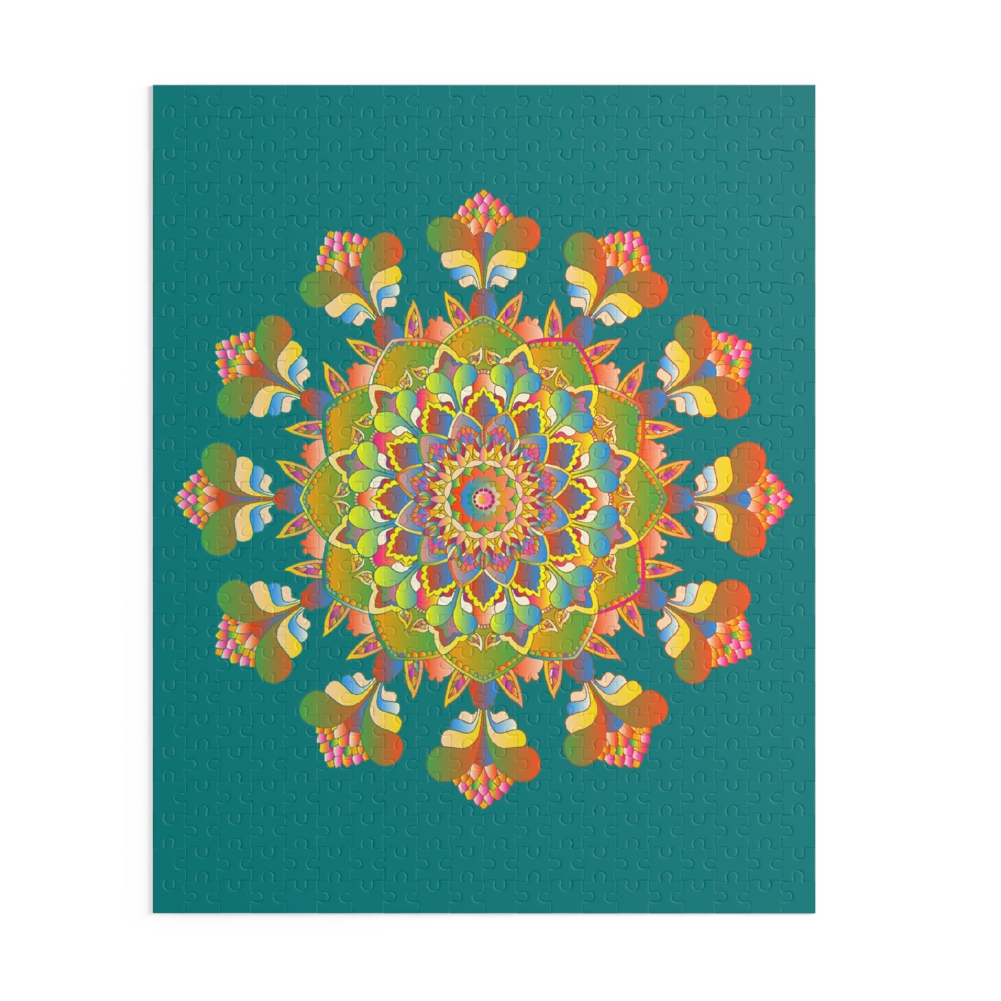 Mandala Art Puzzle: 252/500 Pieces - Hand - Drawn Puzzle - Blululi