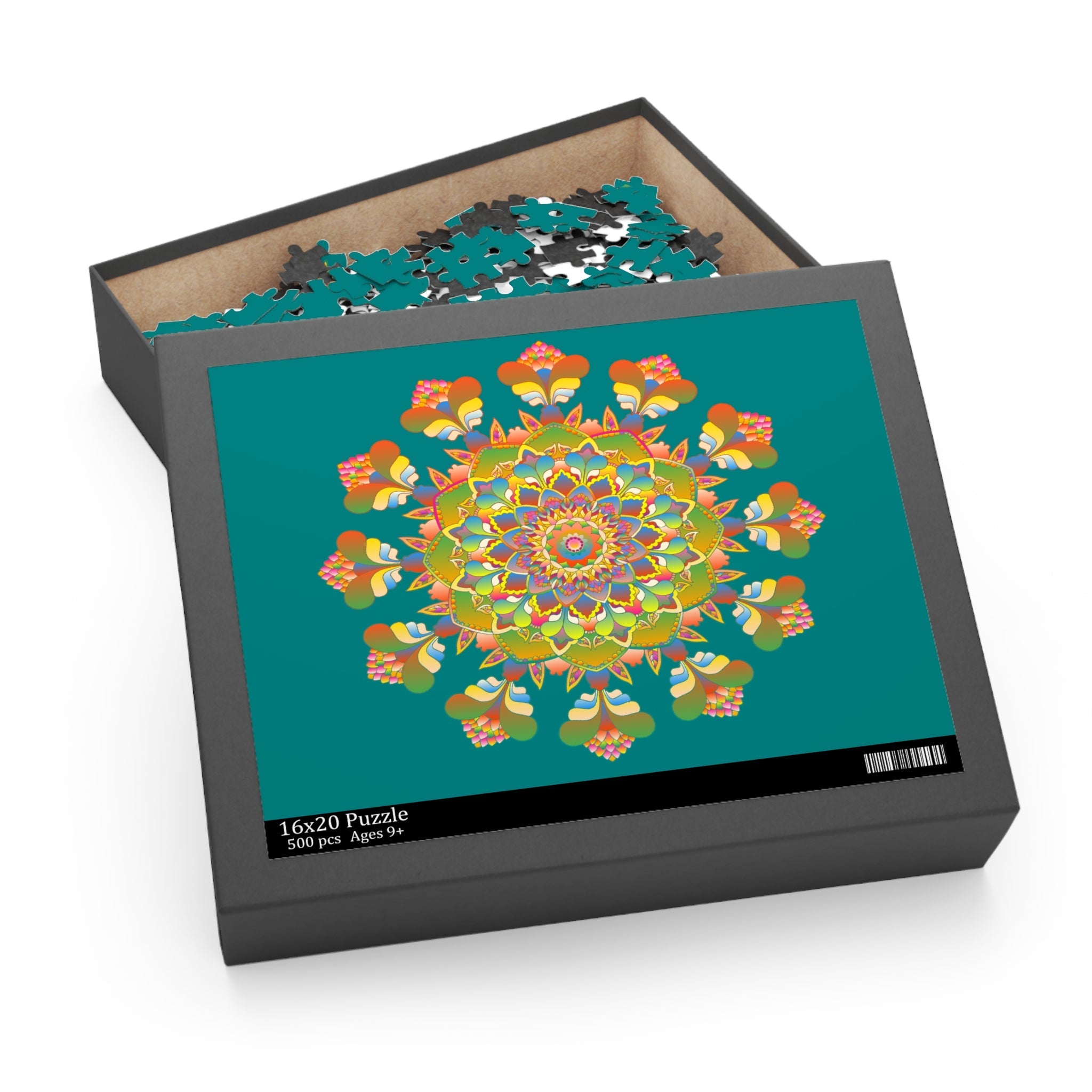 Mandala Art Puzzle: 252/500 Pieces - Hand - Drawn Puzzle - Blululi