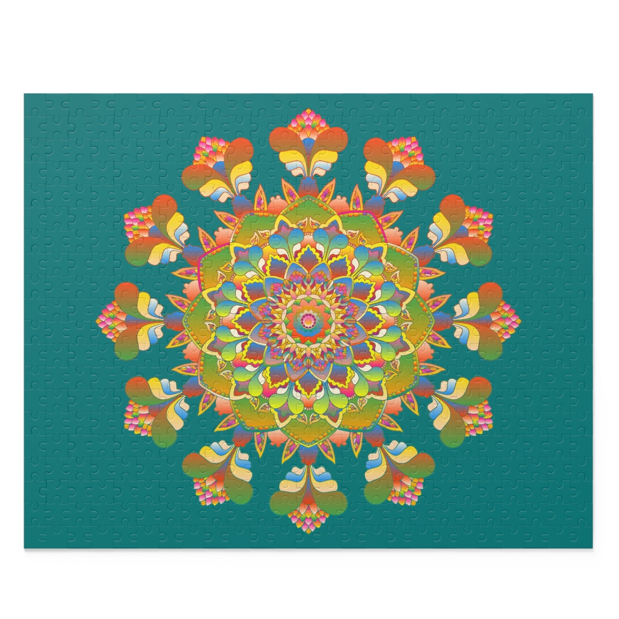 Mandala Art Puzzle: 252/500 Pieces - Hand - Drawn Puzzle - Blululi