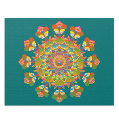 Mandala Art Puzzle: 252/500 Pieces - Hand - Drawn Puzzle - Blululi