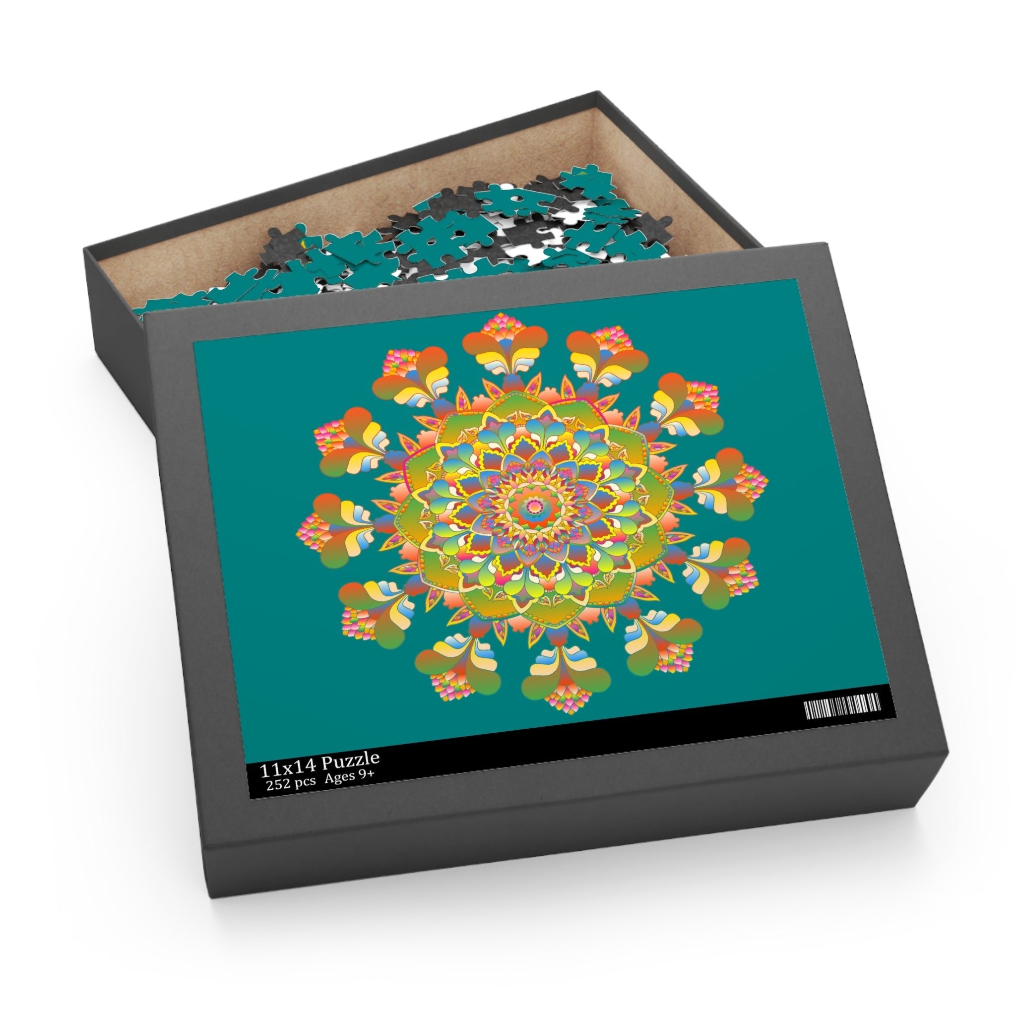 Mandala Art Puzzle: 252/500 Pieces - Hand - Drawn Puzzle - Blululi