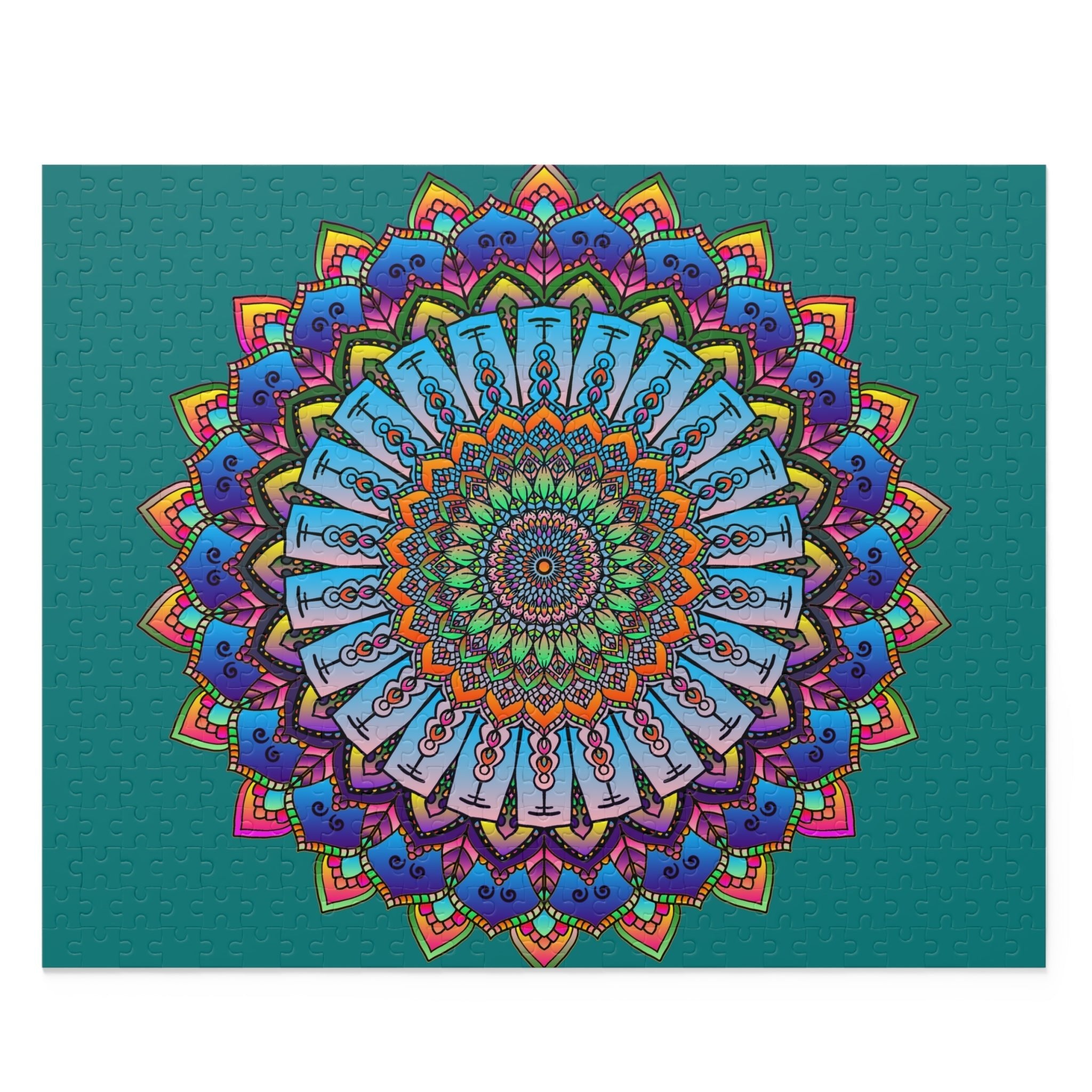 Mandala Art Puzzle: Colorful Circular Design Puzzle - Blululi