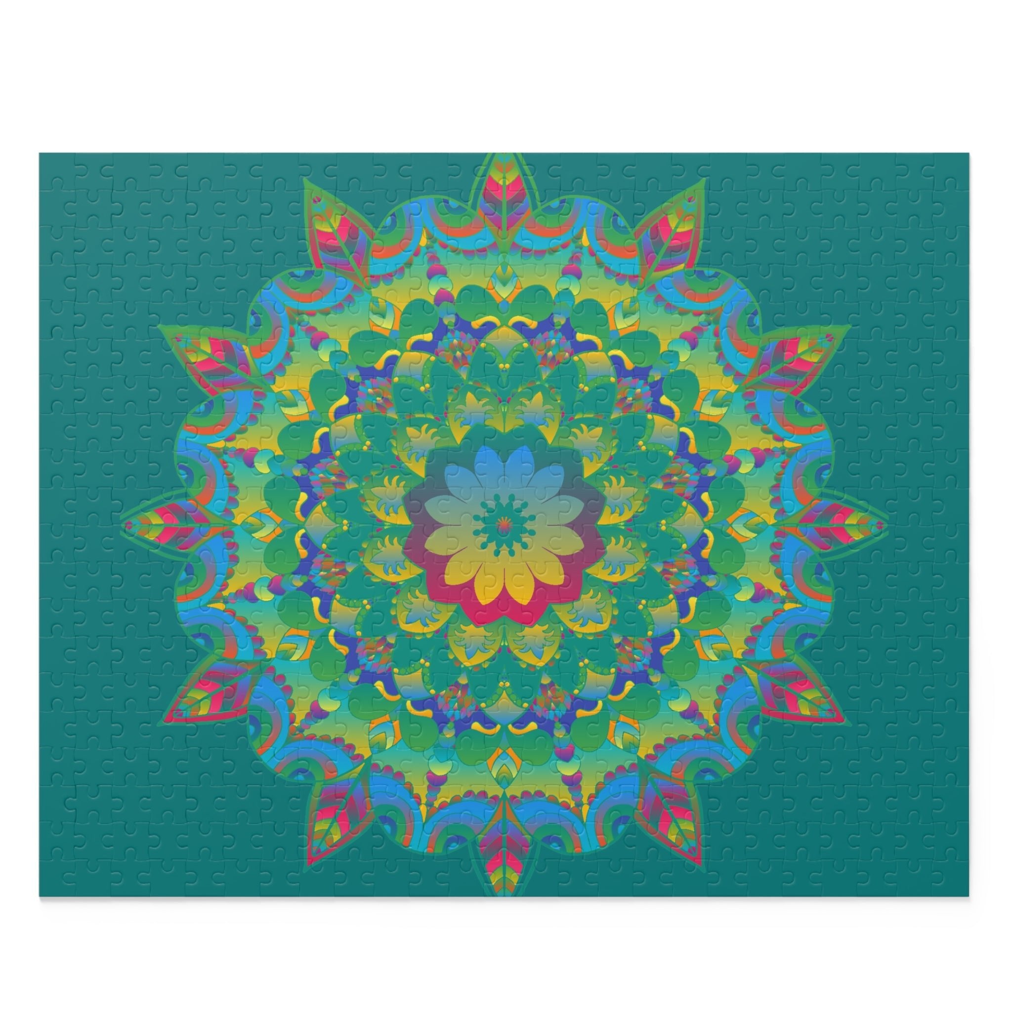 Mandala Art Puzzle: Colorful Flower Design Puzzle - Blululi