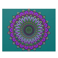 Mandala Art Puzzle: Colorful Geometric Design Puzzle - Blululi
