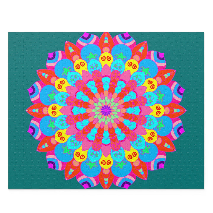 Mandala Art Puzzle - Colorful, Hand - Drawn Design Puzzle - Blululi