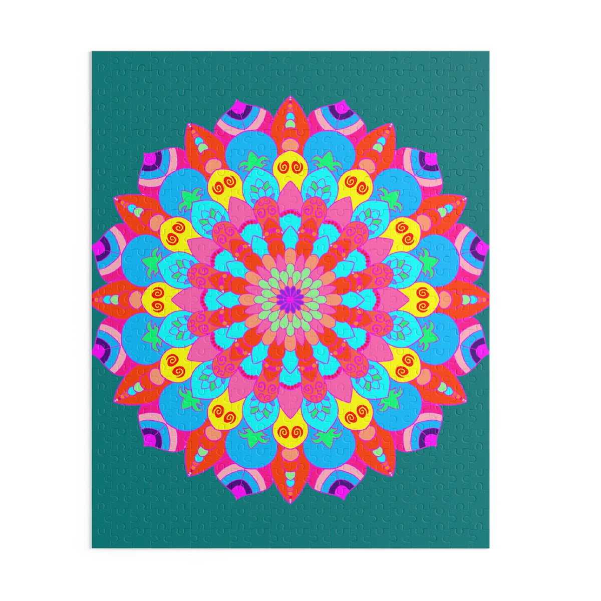 Mandala Art Puzzle - Colorful, Hand - Drawn Design Puzzle - Blululi