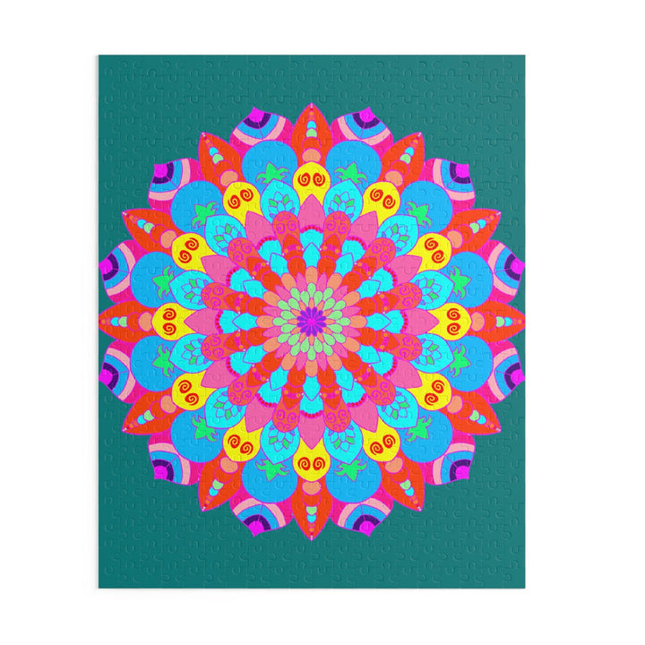 Mandala Art Puzzle - Colorful, Hand - Drawn Design Puzzle - Blululi