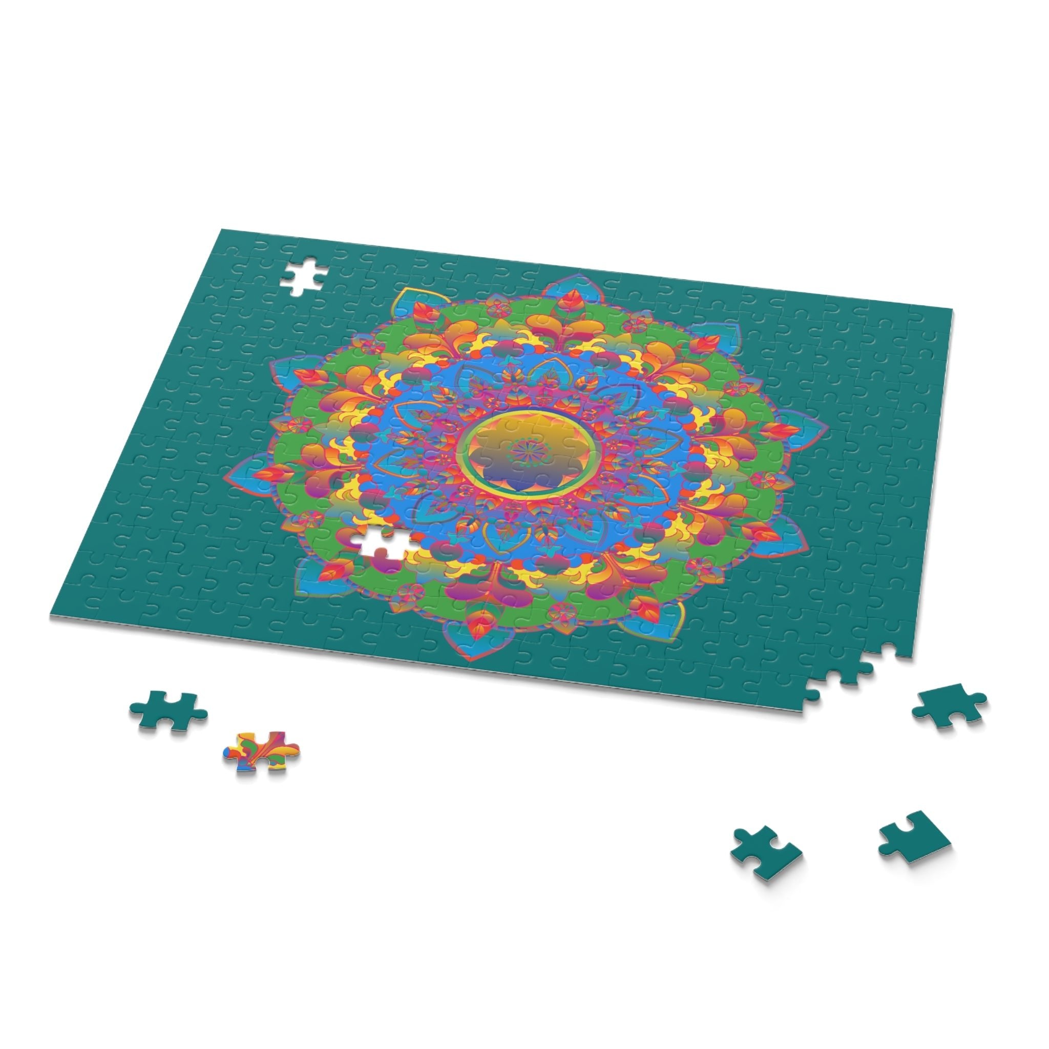 Mandala Art Puzzle - Hand - Drawn, 252 & 500 Pieces Puzzle - Blululi