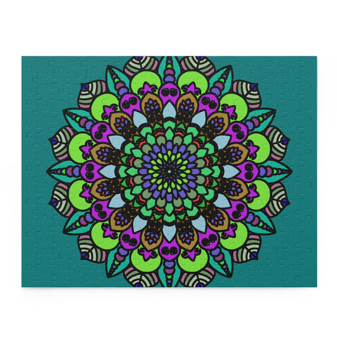 Mandala Art Puzzle - Hand - Drawn Intricate Design Puzzle - Blululi