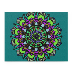 Mandala Art Puzzle - Hand - Drawn Intricate Design Puzzle - Blululi