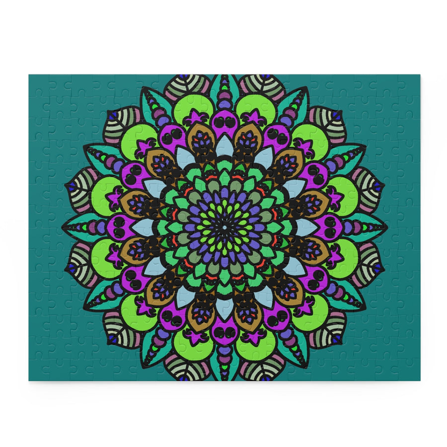Mandala Art Puzzle - Hand - Drawn Intricate Design Puzzle - Blululi