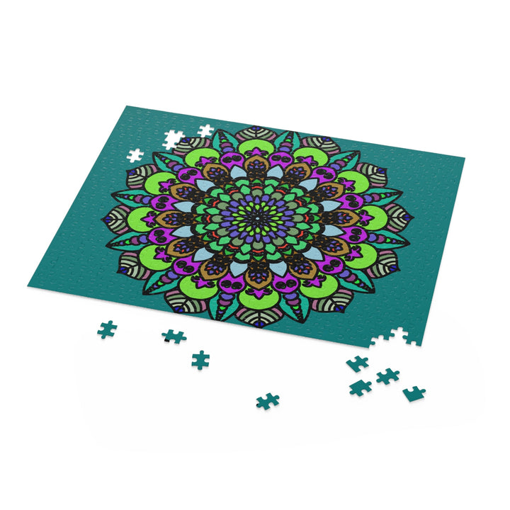 Mandala Art Puzzle - Hand - Drawn Intricate Design Puzzle - Blululi