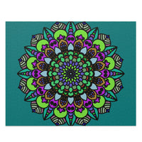 Mandala Art Puzzle - Hand - Drawn Intricate Design Puzzle - Blululi