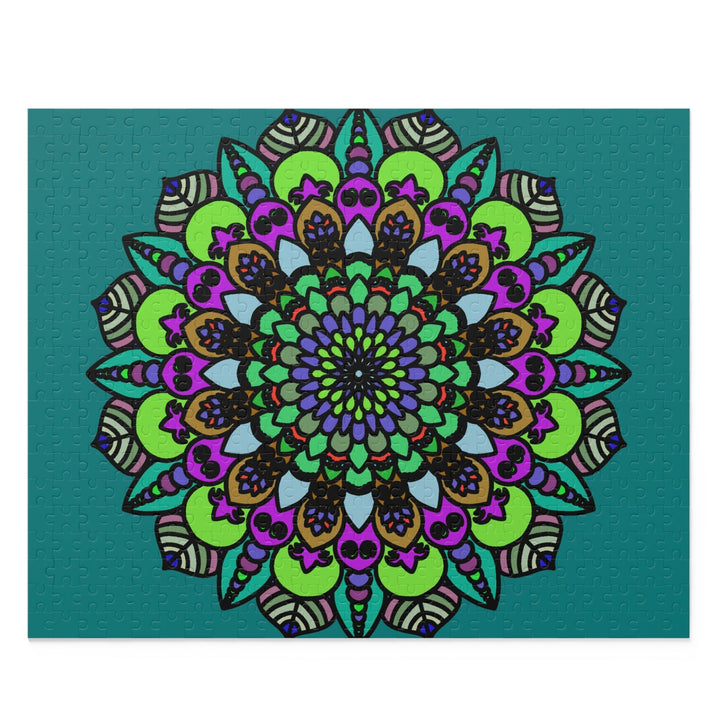 Mandala Art Puzzle - Hand - Drawn Intricate Design Puzzle - Blululi