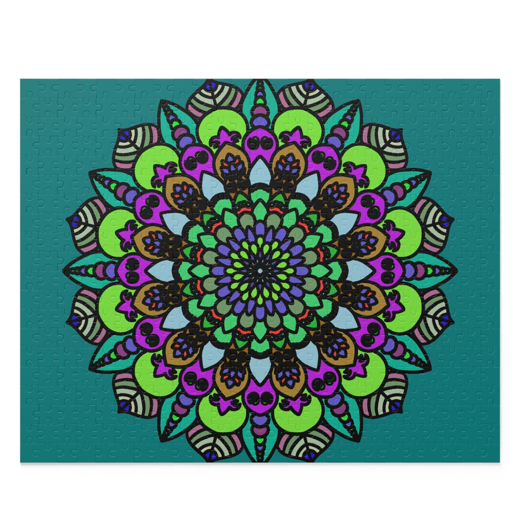 Mandala Art Puzzle - Hand - Drawn Intricate Design Puzzle - Blululi