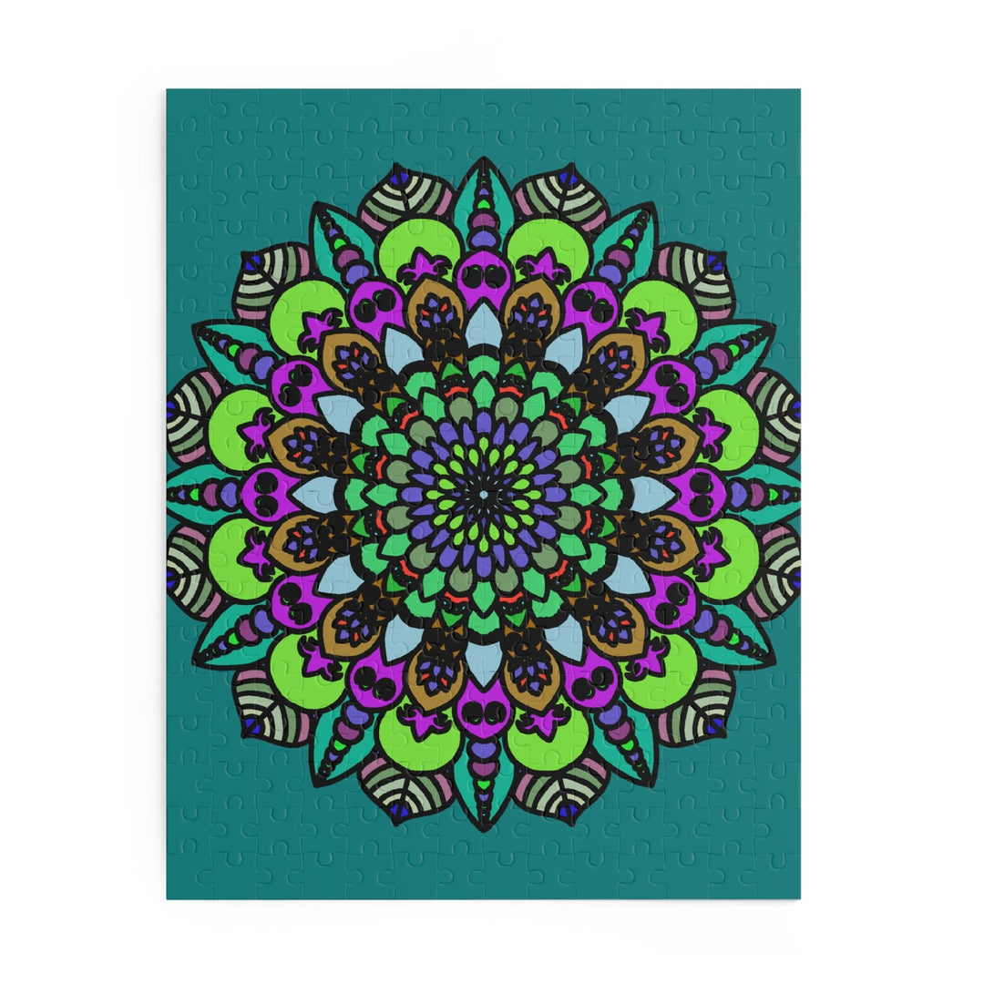 Mandala Art Puzzle - Hand - Drawn Intricate Design Puzzle - Blululi