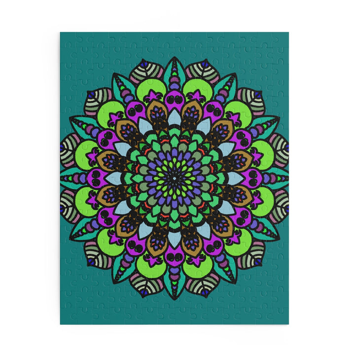 Mandala Art Puzzle - Hand - Drawn Intricate Design Puzzle - Blululi