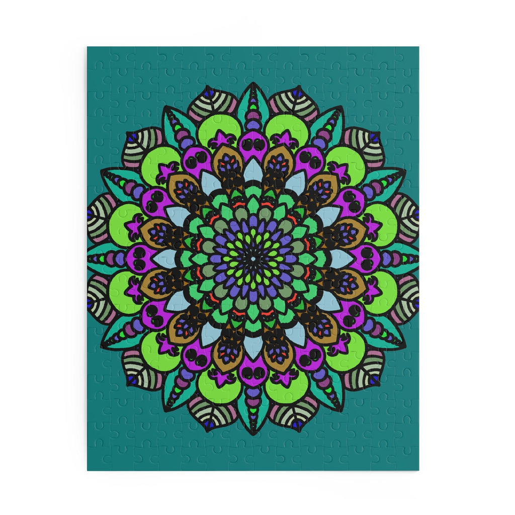 Mandala Art Puzzle - Hand - Drawn Intricate Design Puzzle - Blululi