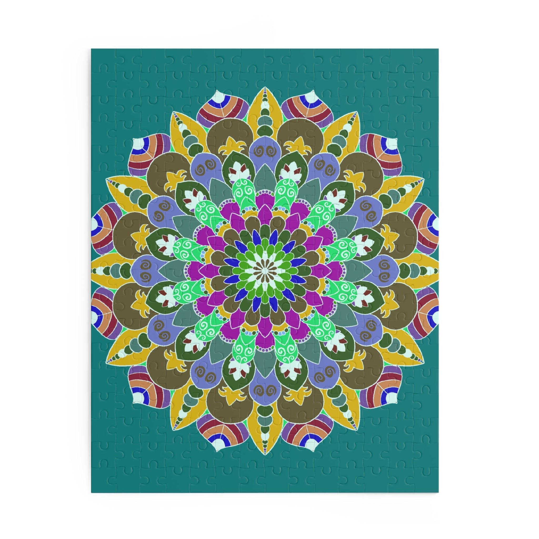 Mandala Art Puzzle - Hand - Drawn Intricate Design Puzzle - Blululi