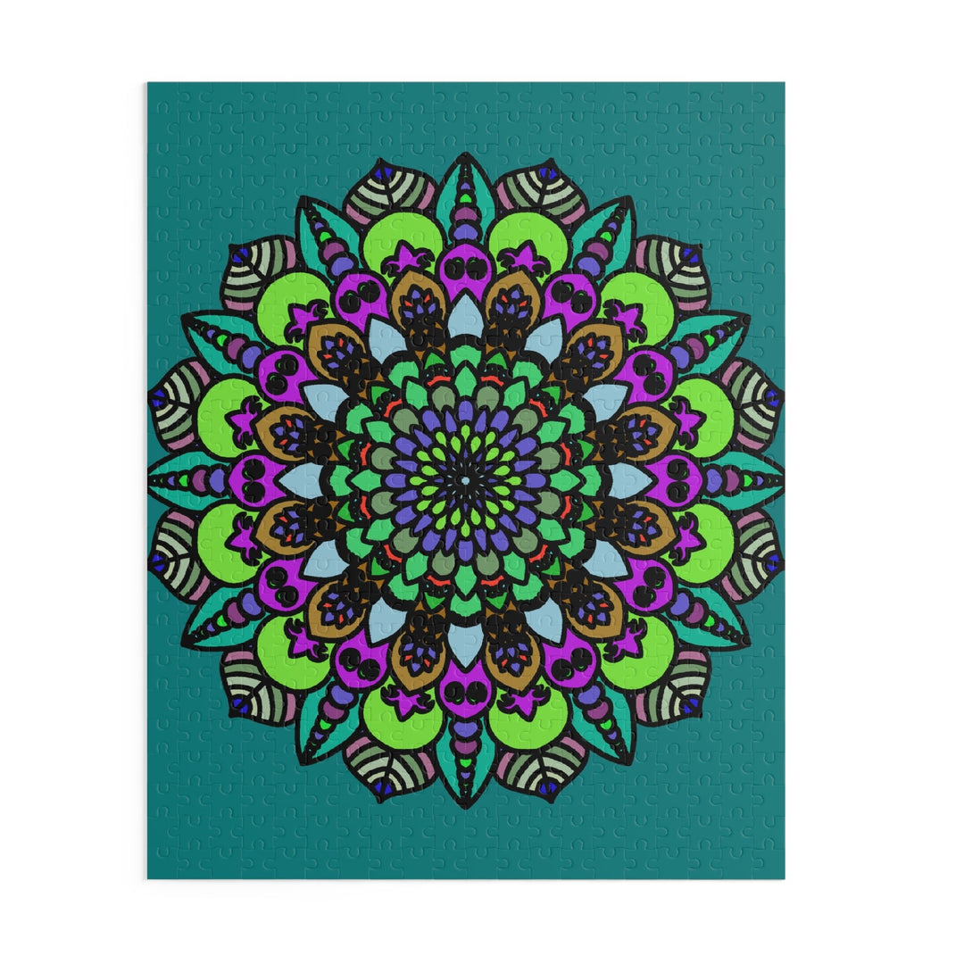 Mandala Art Puzzle - Hand - Drawn Intricate Design Puzzle - Blululi