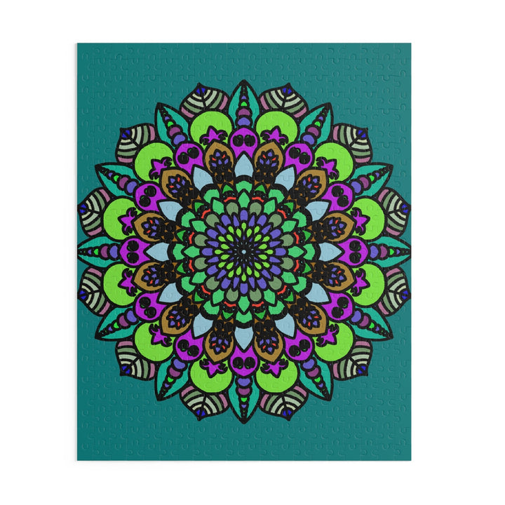 Mandala Art Puzzle - Hand - Drawn Intricate Design Puzzle - Blululi