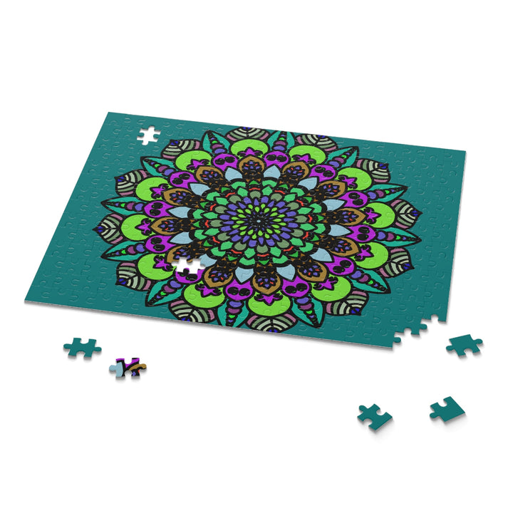 Mandala Art Puzzle - Hand - Drawn Intricate Design Puzzle - Blululi