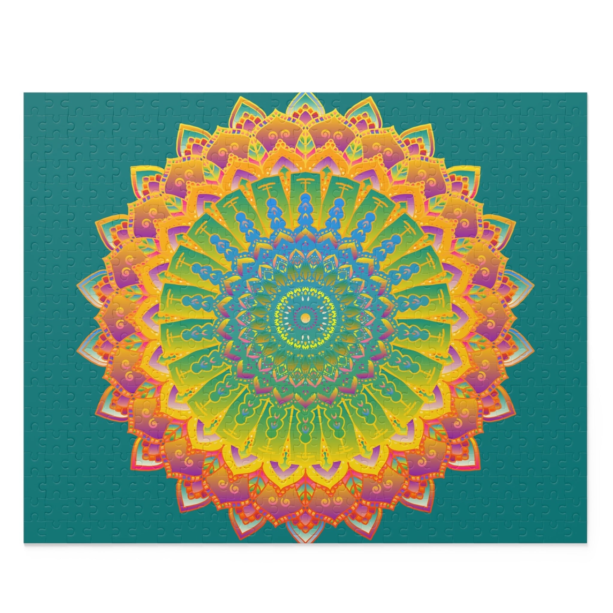 Mandala Art Puzzle - Intricate Design, 252/500 Pieces Puzzle - Blululi