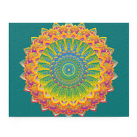 Mandala Art Puzzle - Intricate Design, 252/500 Pieces Puzzle - Blululi