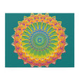 Mandala Art Puzzle - Intricate Design, 252/500 Pieces Puzzle - Blululi