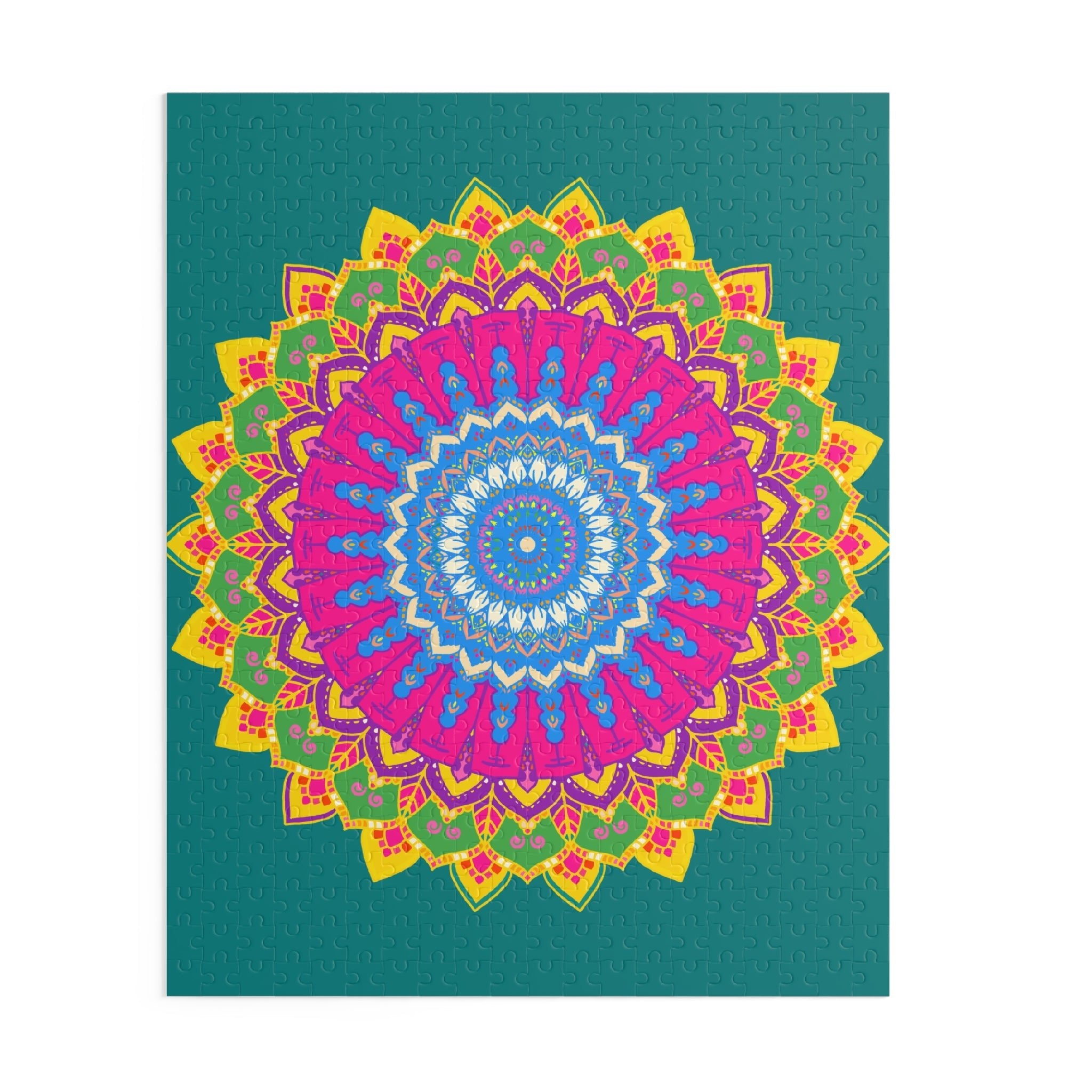 Mandala Art Puzzle - Intricate Design - 252/500 Pieces Puzzle - Blululi