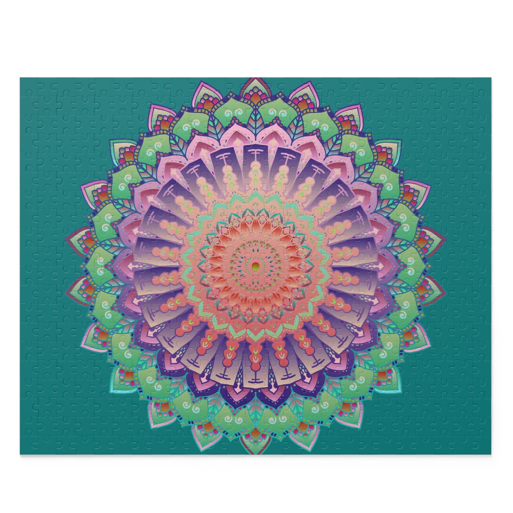 Mandala Art Puzzle - Vibrant & Calming (252/500 Pieces) Puzzle - Blululi