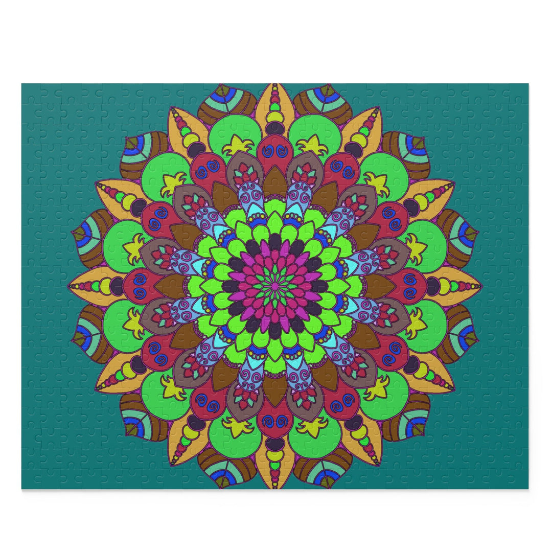 Mandala Art Puzzle - Vibrant Colors, 252/500 Pieces Puzzle - Blululi