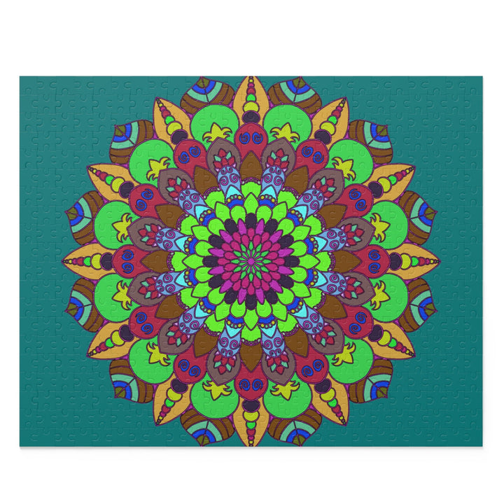 Mandala Art Puzzle - Vibrant Colors, 252/500 Pieces Puzzle - Blululi