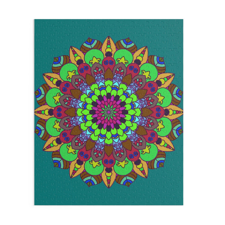 Mandala Art Puzzle - Vibrant Colors, 252/500 Pieces Puzzle - Blululi