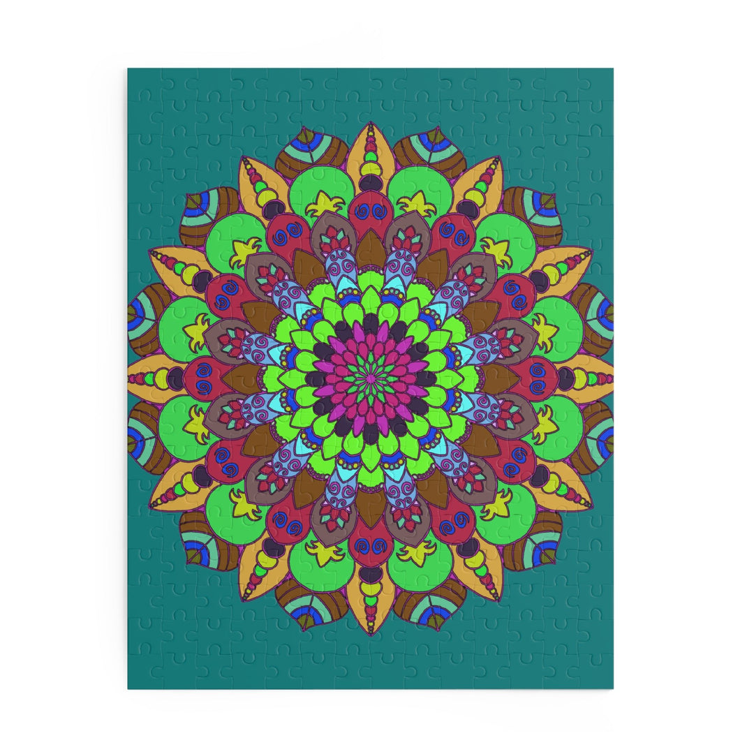 Mandala Art Puzzle - Vibrant Colors, 252/500 Pieces Puzzle - Blululi