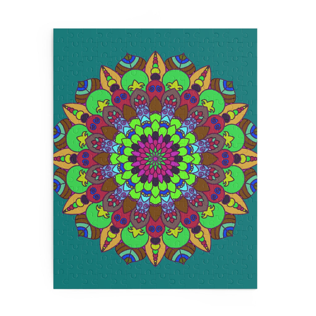 Mandala Art Puzzle - Vibrant Colors, 252/500 Pieces Puzzle - Blululi