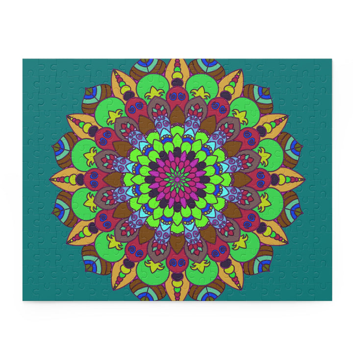 Mandala Art Puzzle - Vibrant Colors, 252/500 Pieces Puzzle - Blululi