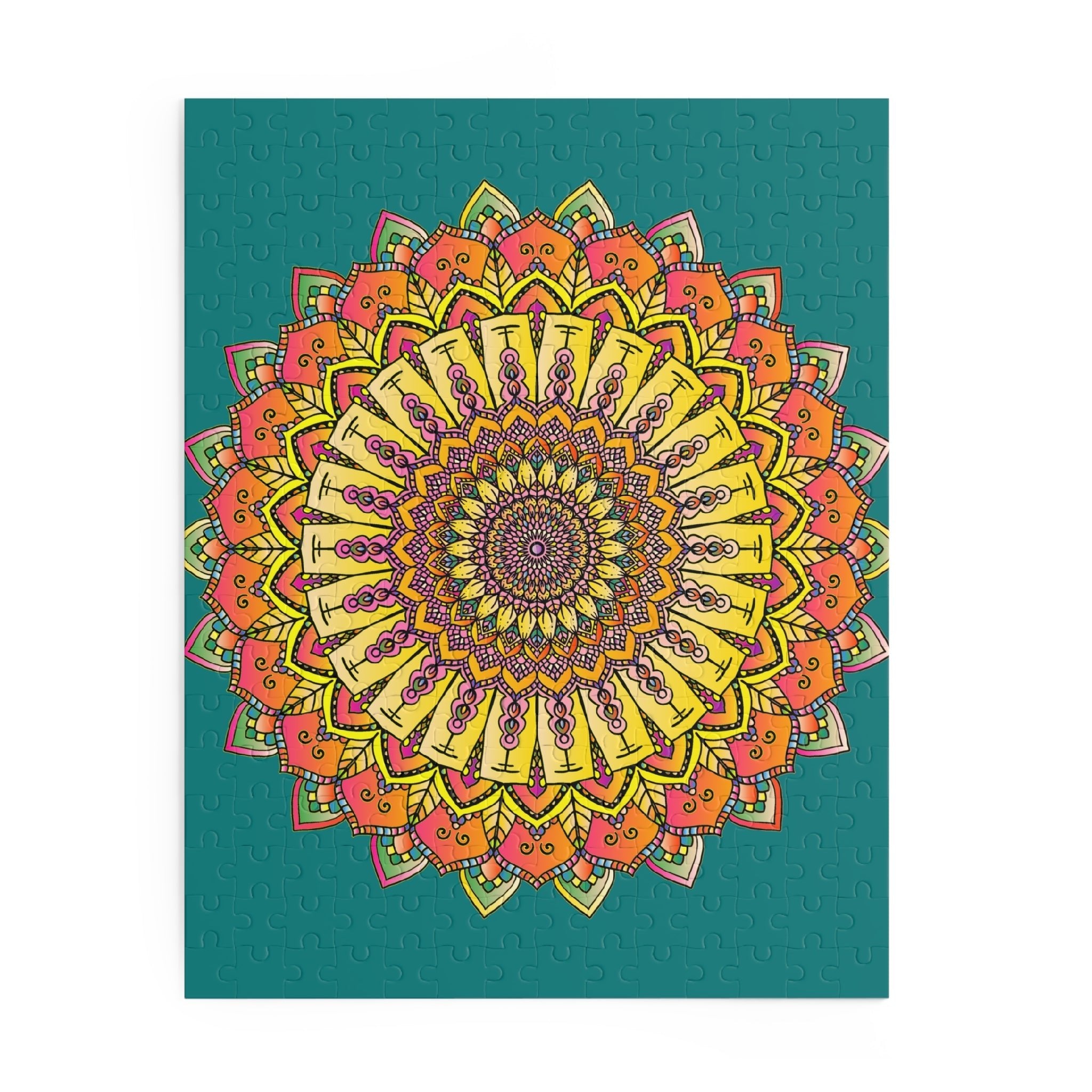 Mandala Art Puzzle - Vibrant Colors, Intricate Design Puzzle - Blululi