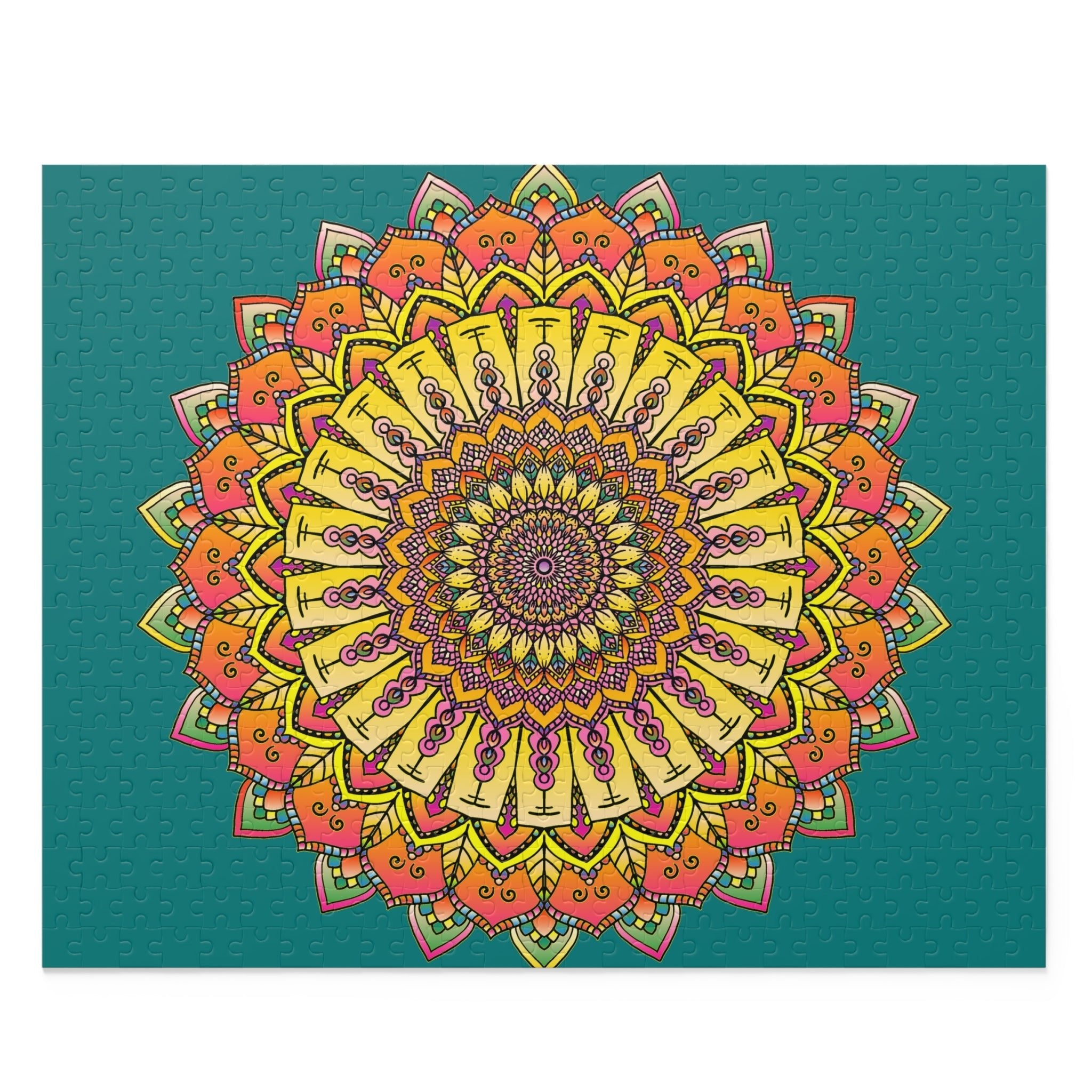 Mandala Art Puzzle - Vibrant Colors, Intricate Design Puzzle - Blululi