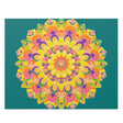 Mandala Art Puzzle - Vibrant Floral Design (252/500 Pieces) Puzzle - Blululi