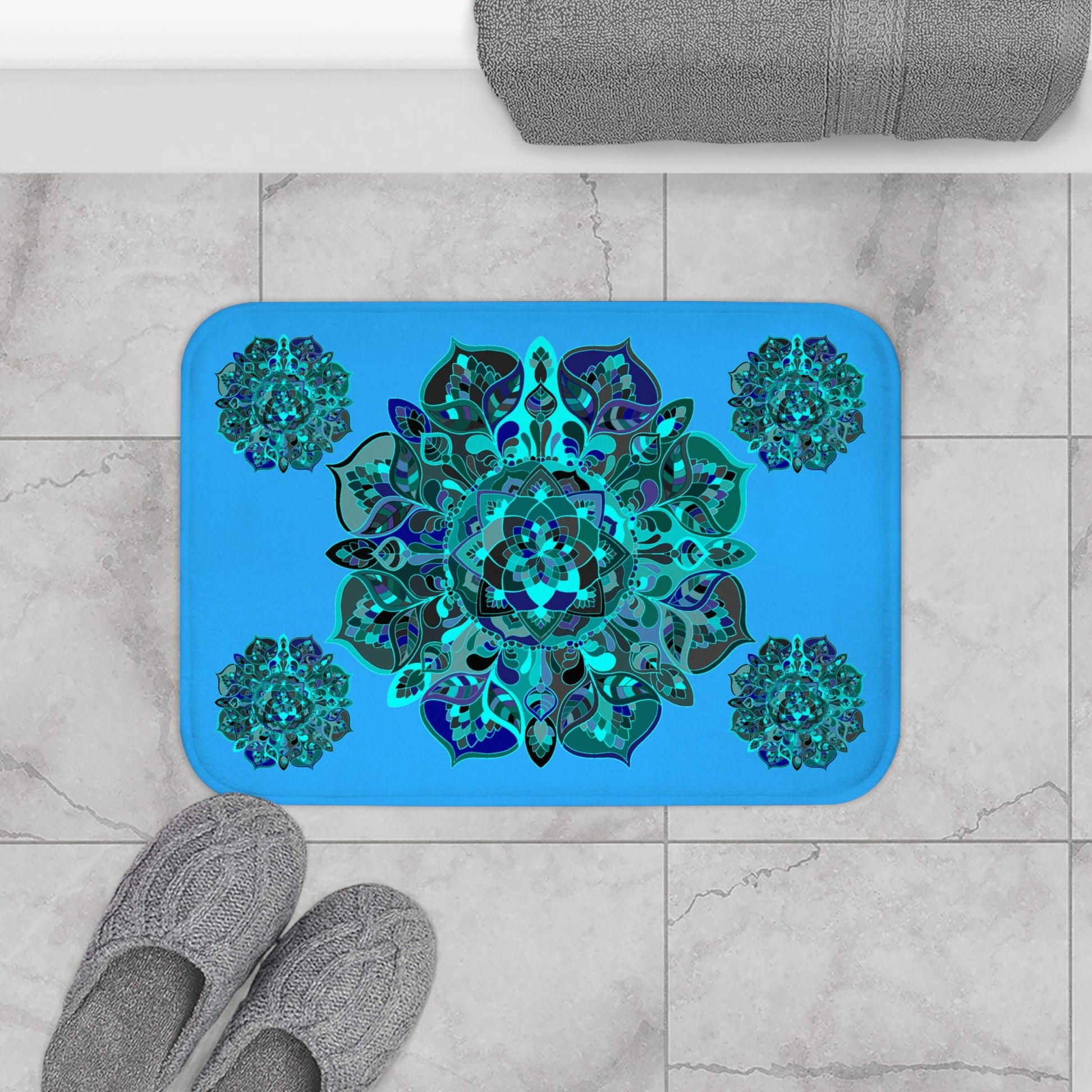 Mandala Bath Mat Home Decor - Blululi