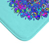 Mandala Bath Mat Light Blue Home Decor - Blululi