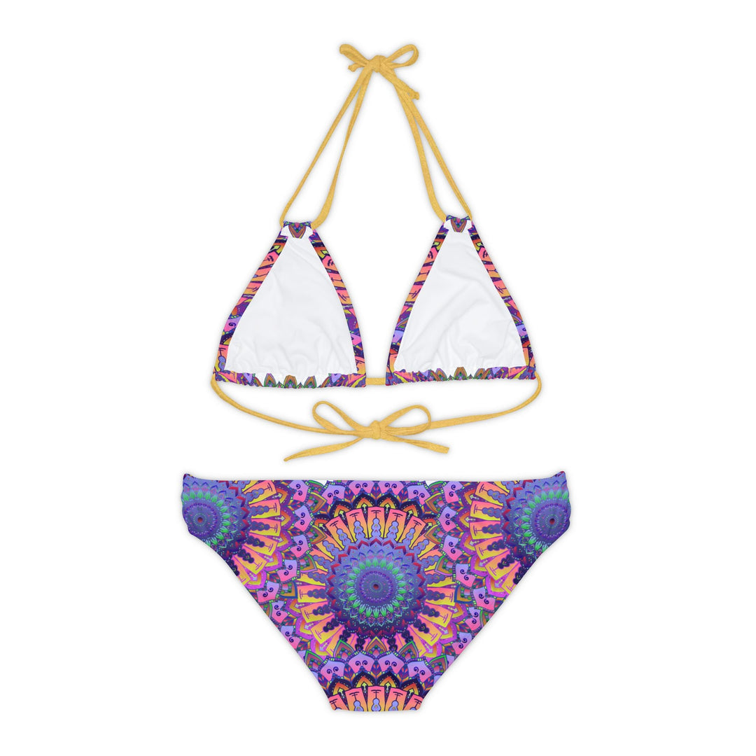 Mandala Bikini Set - Psychedelic Beachwear All Over Prints - Blululi