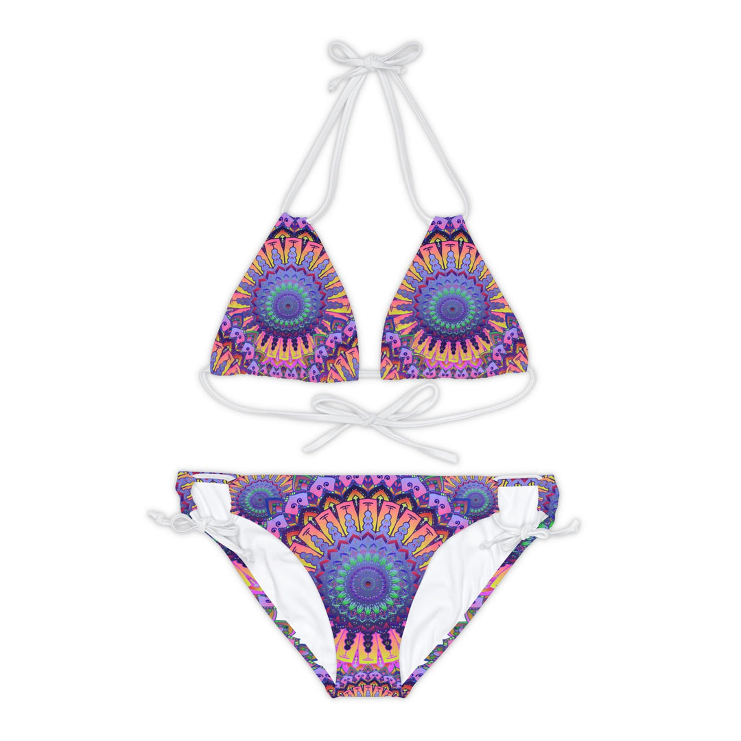 Mandala Bikini Set - Psychedelic Beachwear All Over Prints - Blululi