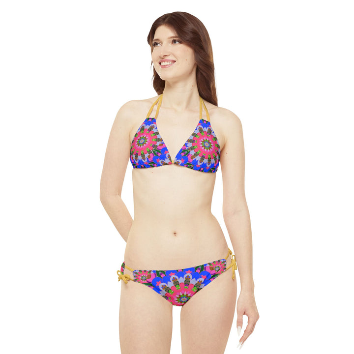 Mandala Bikini Set - Psychedelic Beachwear All Over Prints - Blululi