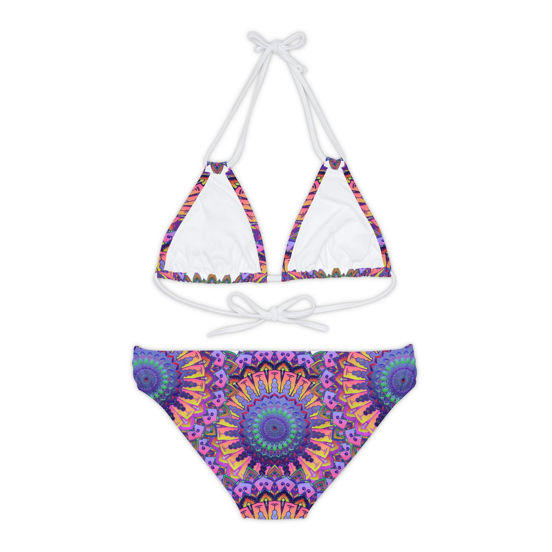 Mandala Bikini Set - Psychedelic Beachwear All Over Prints - Blululi