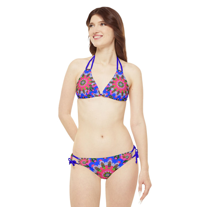 Mandala Bikini Set - Psychedelic Beachwear All Over Prints - Blululi