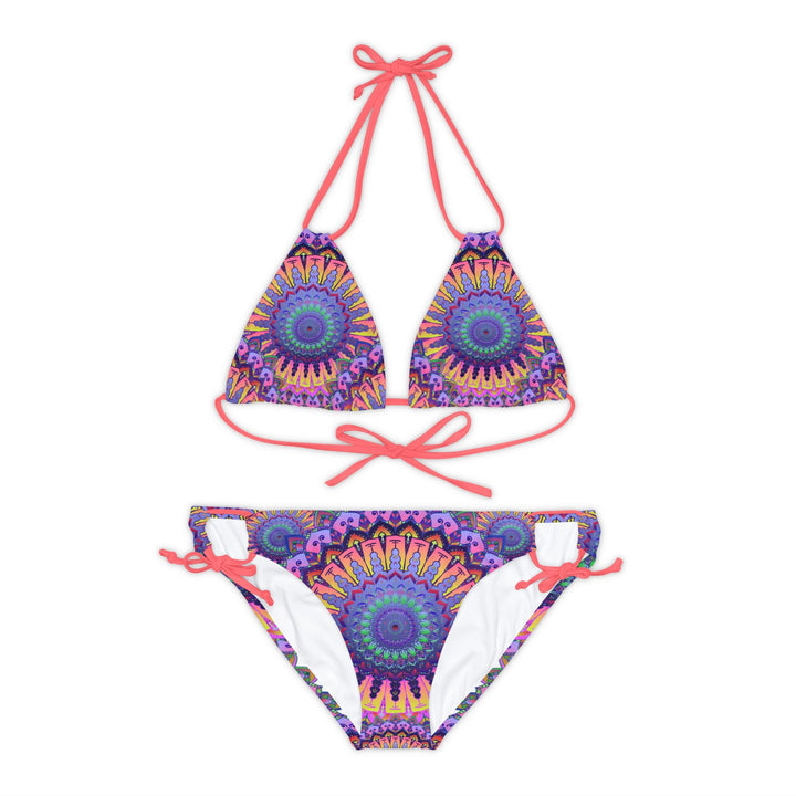 Mandala Bikini Set - Psychedelic Beachwear All Over Prints - Blululi