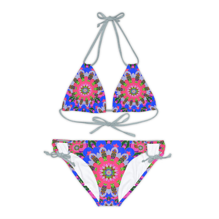 Mandala Bikini Set - Psychedelic Beachwear All Over Prints - Blululi